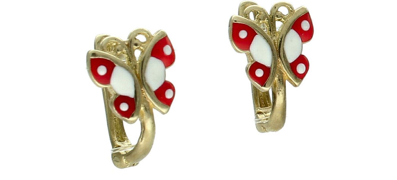 Złote kolczyki 333 motylki KL 3299 333.jpg